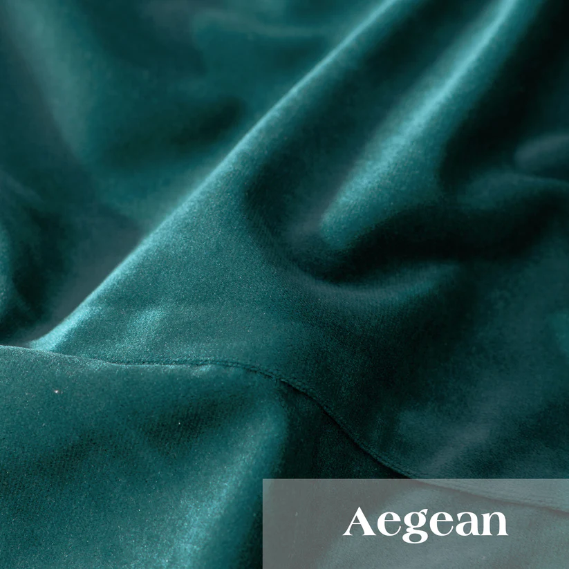 Velvet Sofa Cover in Aegean