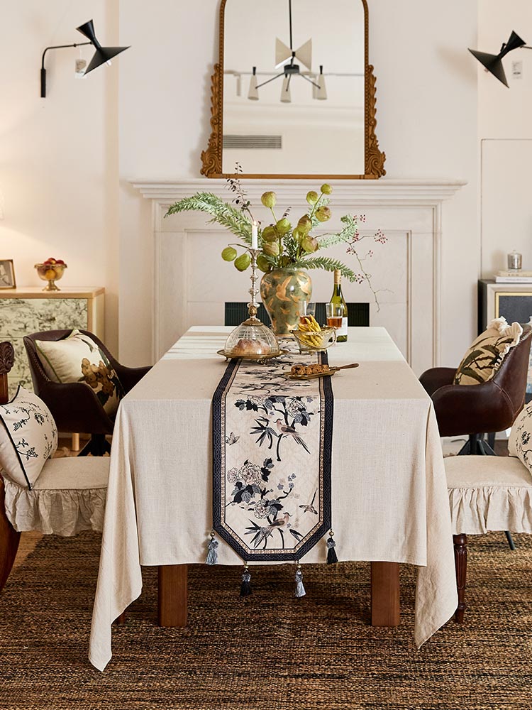 Bird Blossom Table Runner