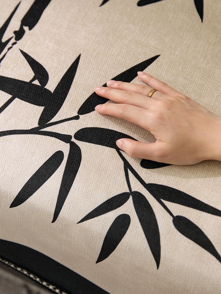 Black Bamboo Sofa Cover