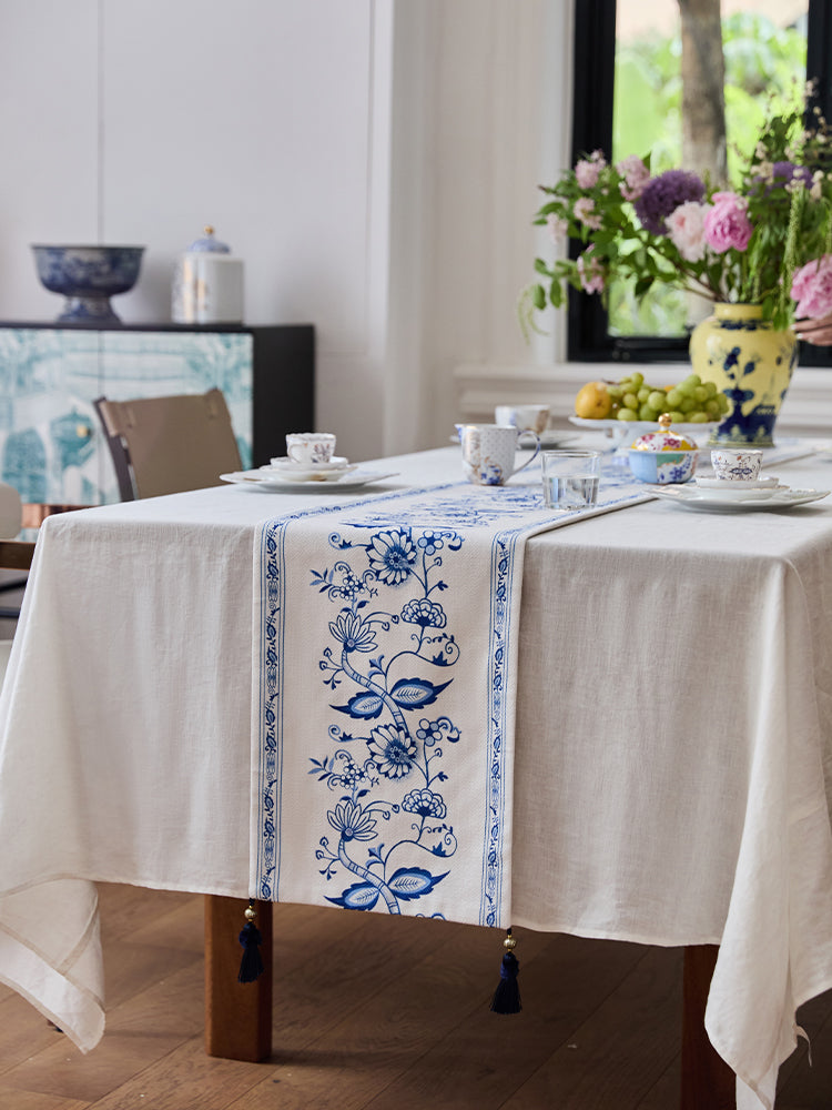 Blue Onion Table Runner