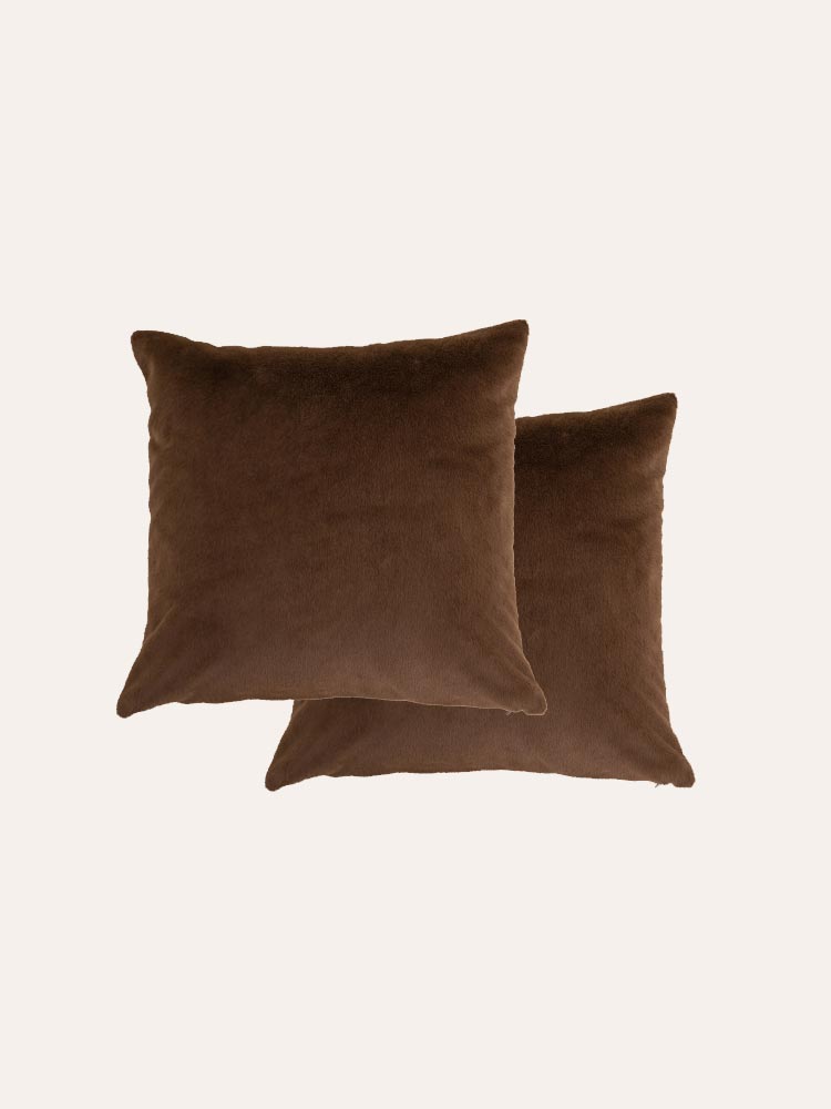Brown Wreath Throw Pillow Cover