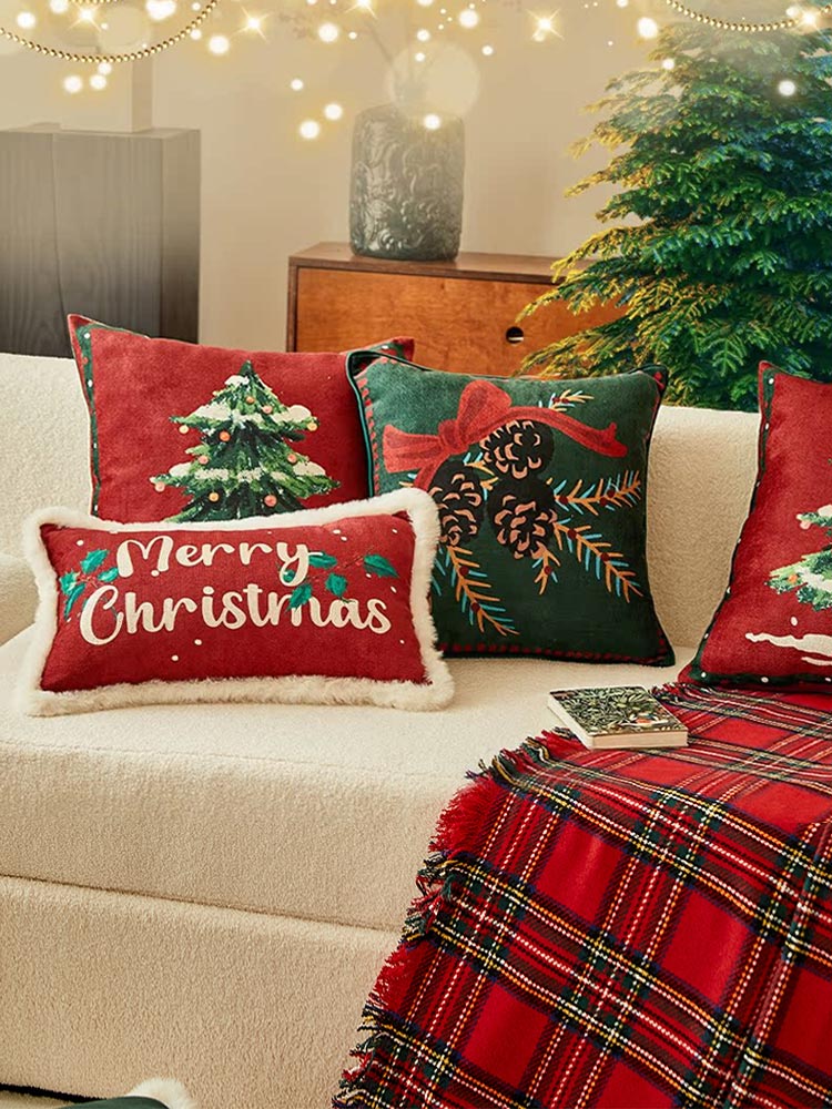 Christmas Tree Pillow Cover