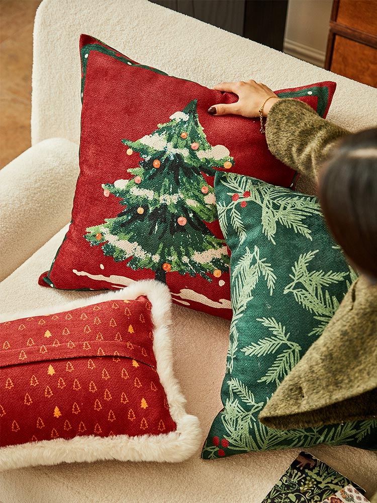 Christmas Tree Pillow Cover