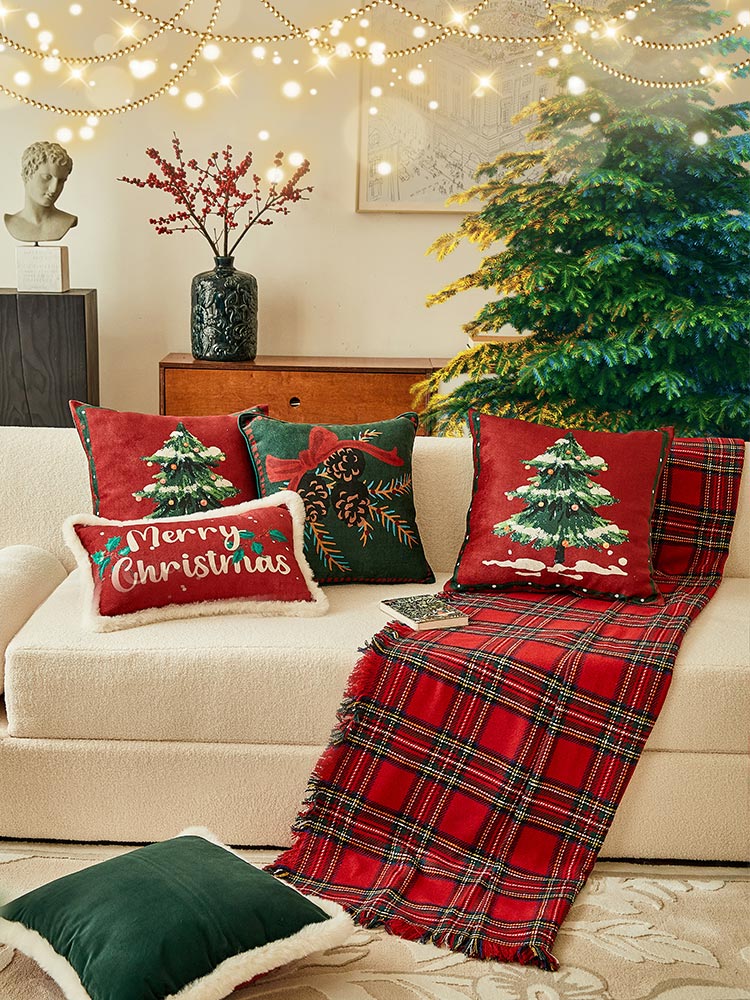 Christmas Tree Pillow Cover