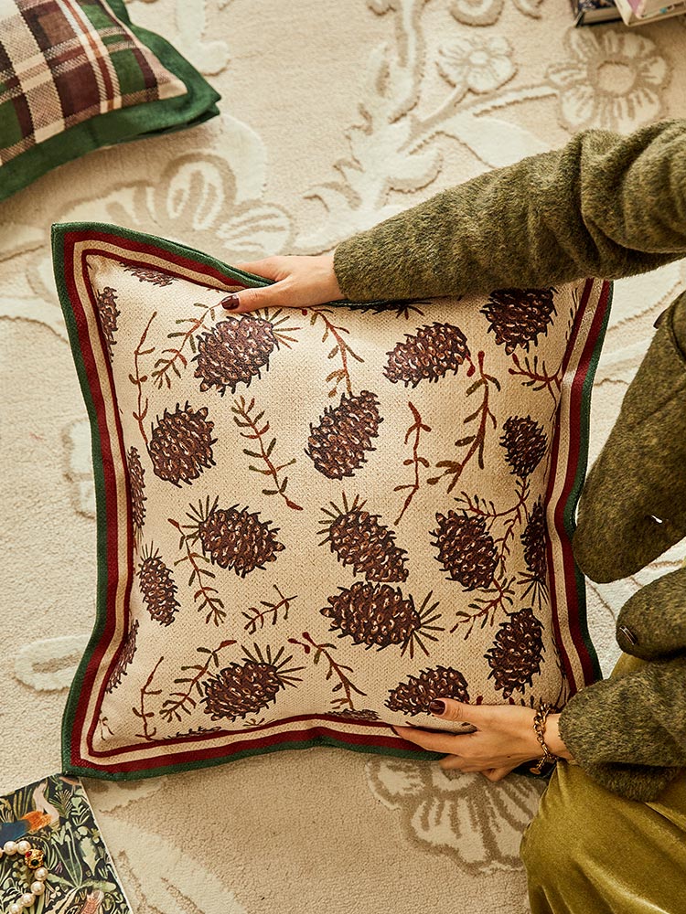 Pinecone Pillow Cover