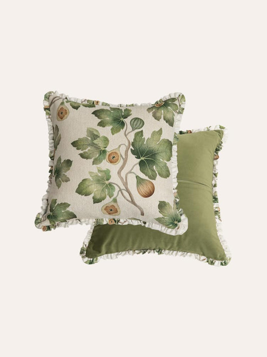 Spring Fig Throw Pillow Cover