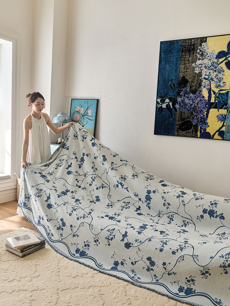 Reversible Floral Bloom Sofa Cover