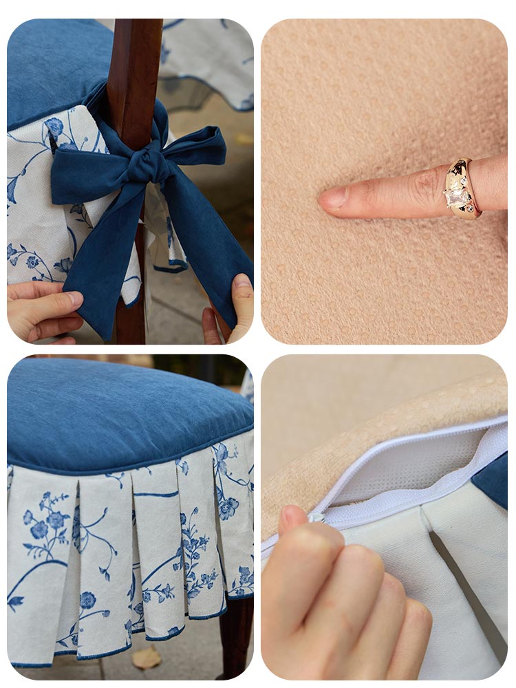 Floral Bloom Chair Seat Cushion