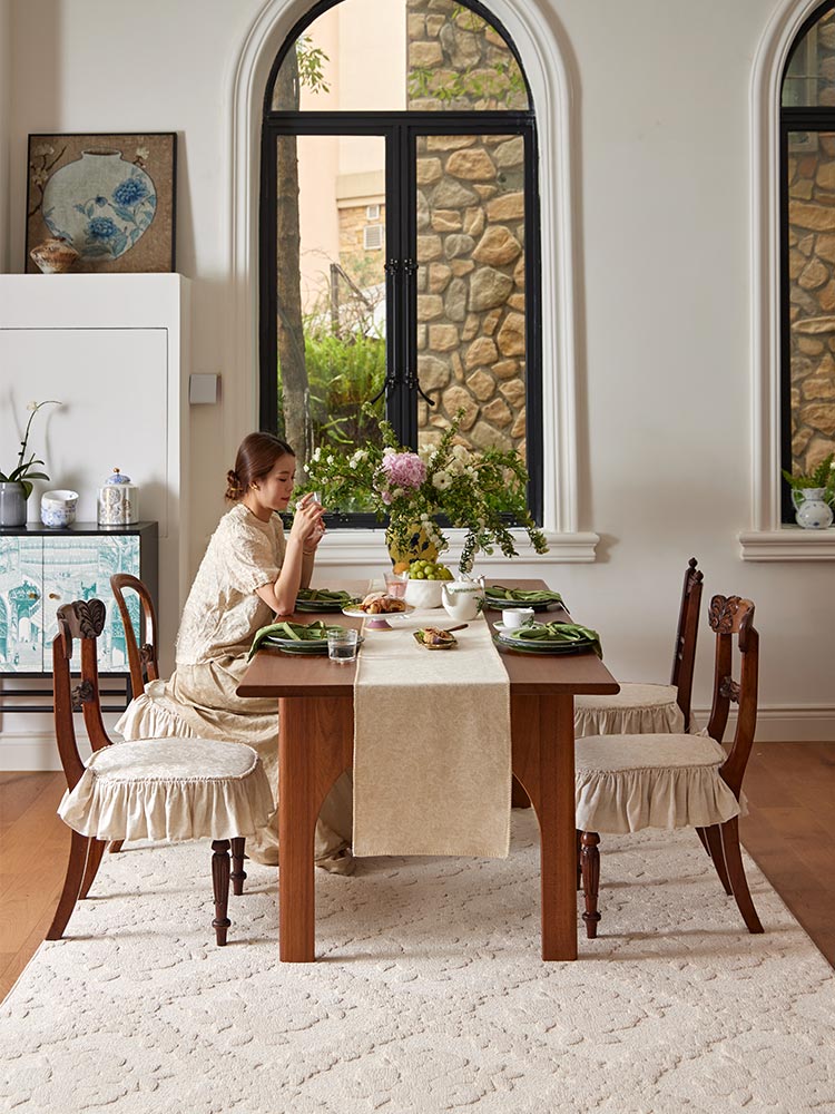 Muted Floral Table Runner