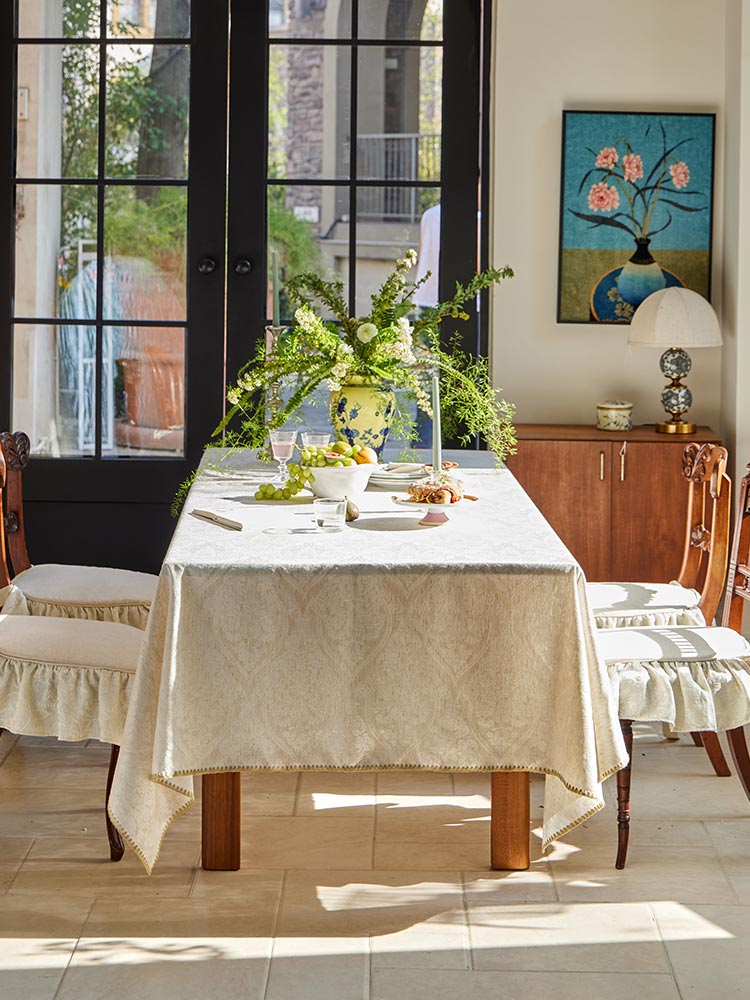 Pearl White Tablecloth