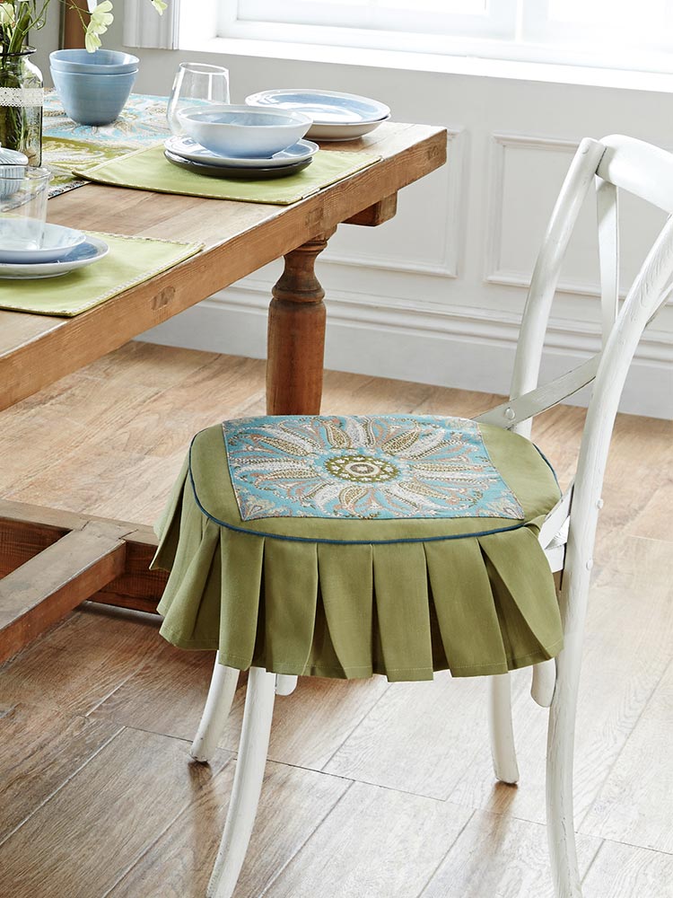 Rosette Eye Chair Seat Cushion