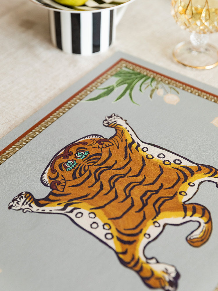 PU Leather Tiger Placemat