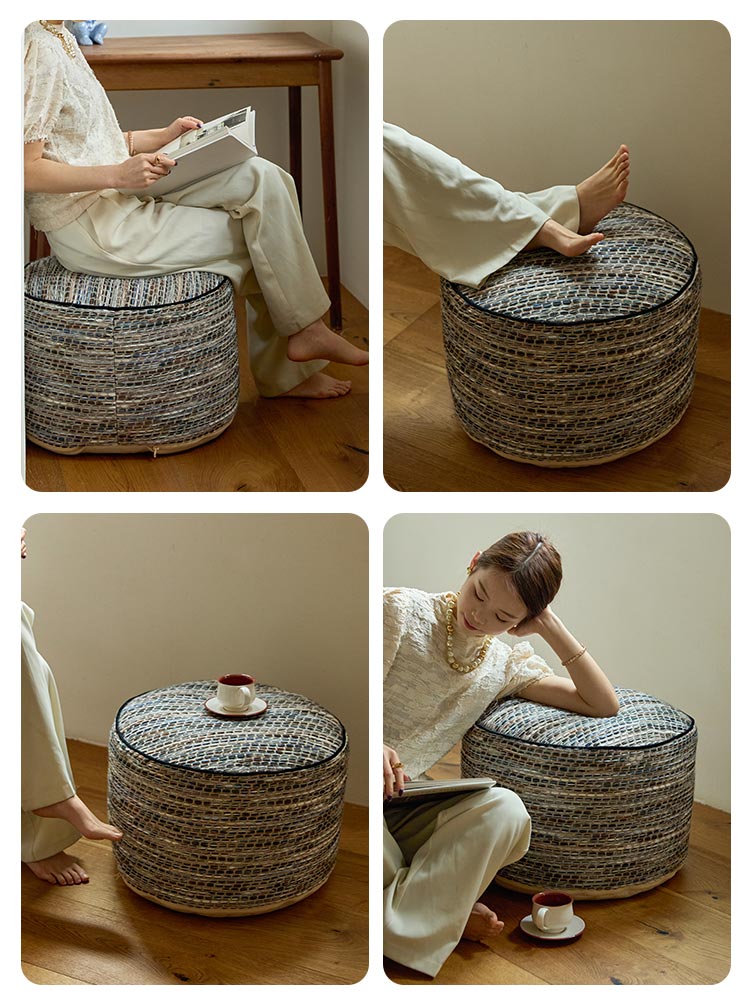Weave Pouf Cover