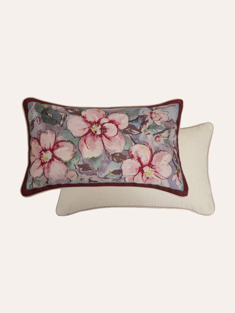 Camellia Blossom Throw Pillow Cover