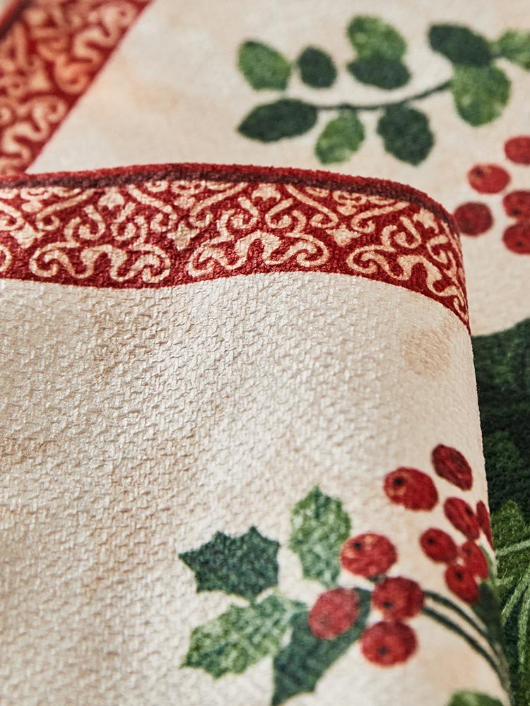 Christmas Holly Table Runner