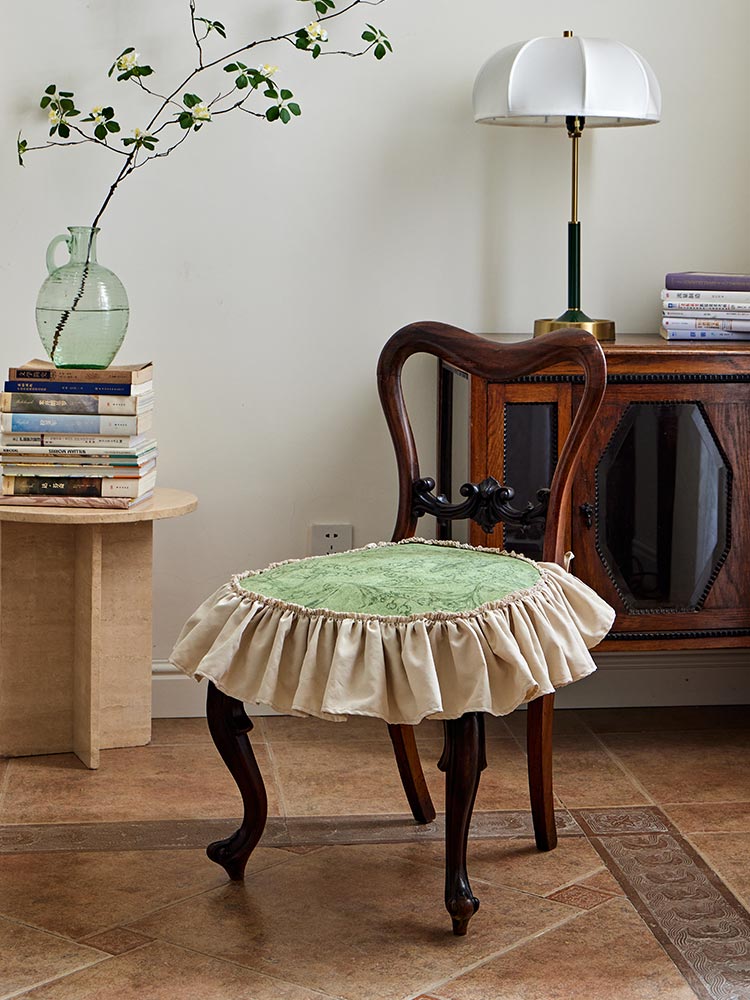 Lily of the Valley Chair Seat Cushion