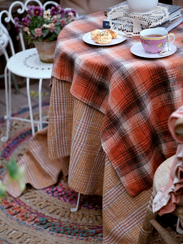 Rustic Tartan Tablecloth