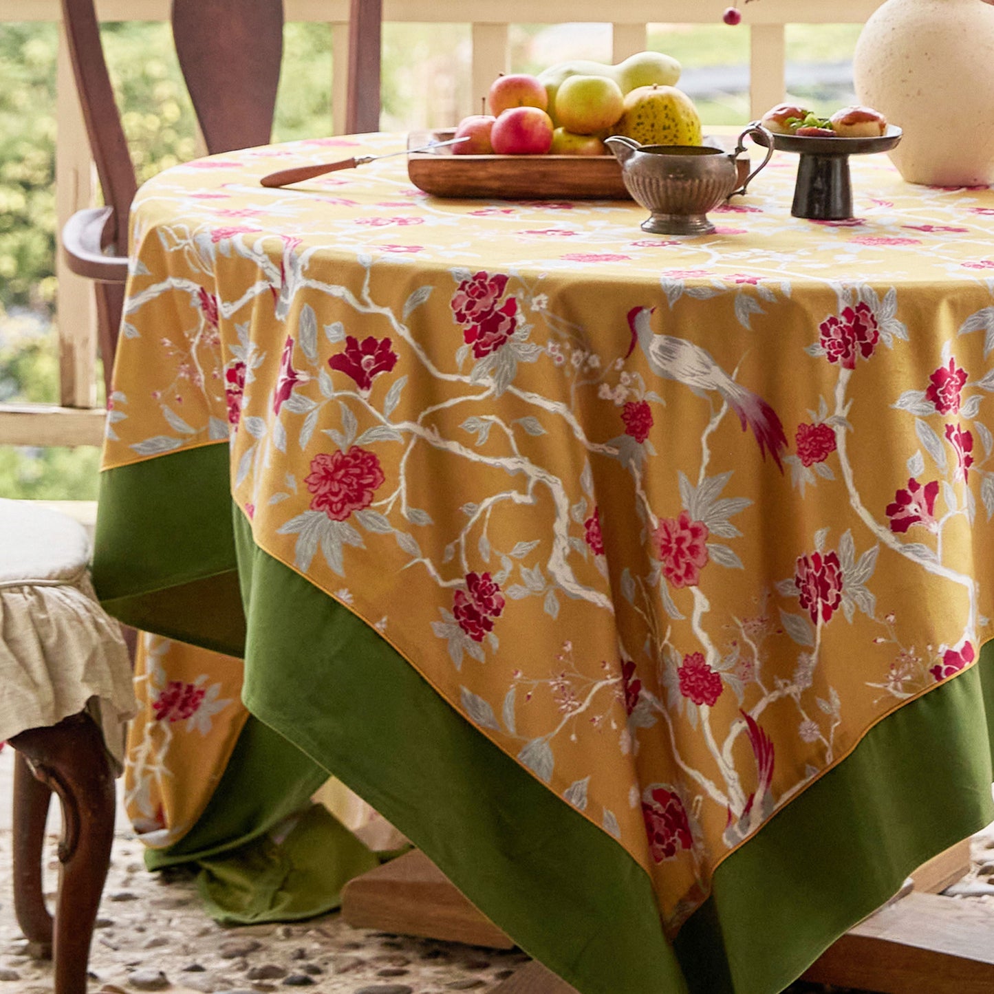 Marigold Custom Gold Dining Christmas Tablecloth