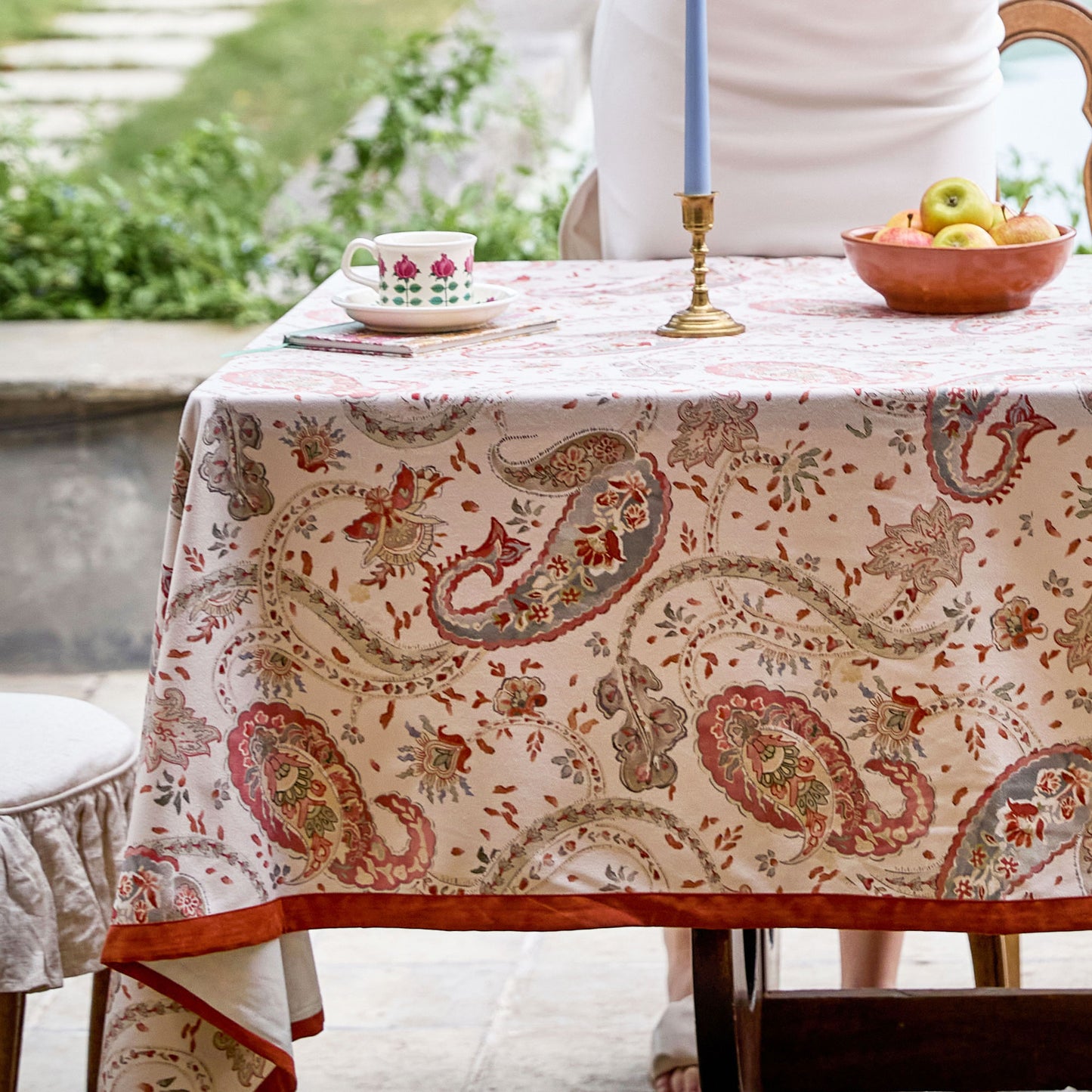 Seraphina Custom Paisley Art Print Tablecloth