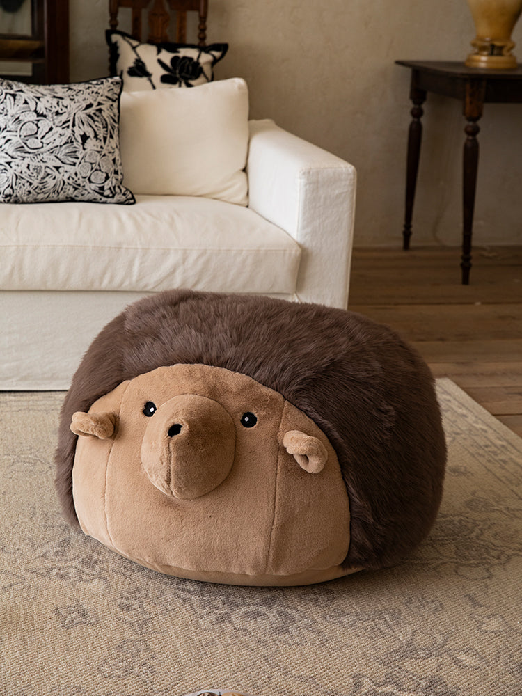 Hedgehog Plush Pouf Cover