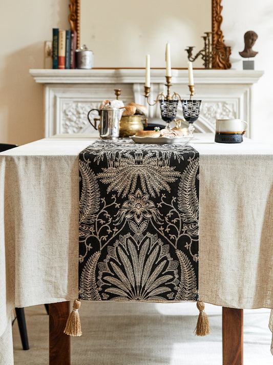 Black Fern Table Runner
