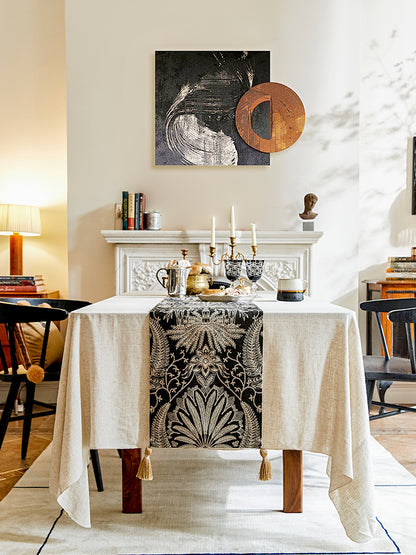 Black Fern Table Runner