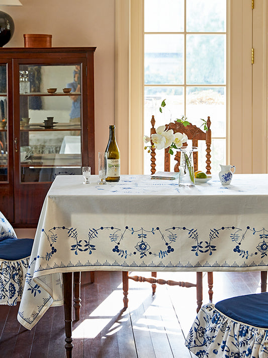 Blue Willow Tablecloth