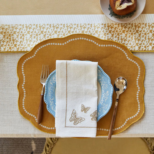 Brownie Christmas Yellow Butterfly Napkin & Placemat