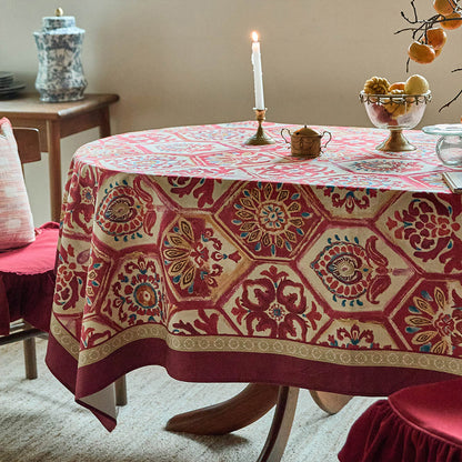 Cassius Regal Medallion Bohemian Tablecloth