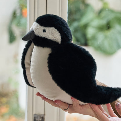 Charlie Soft Plush Bird Toy with Faux Fur