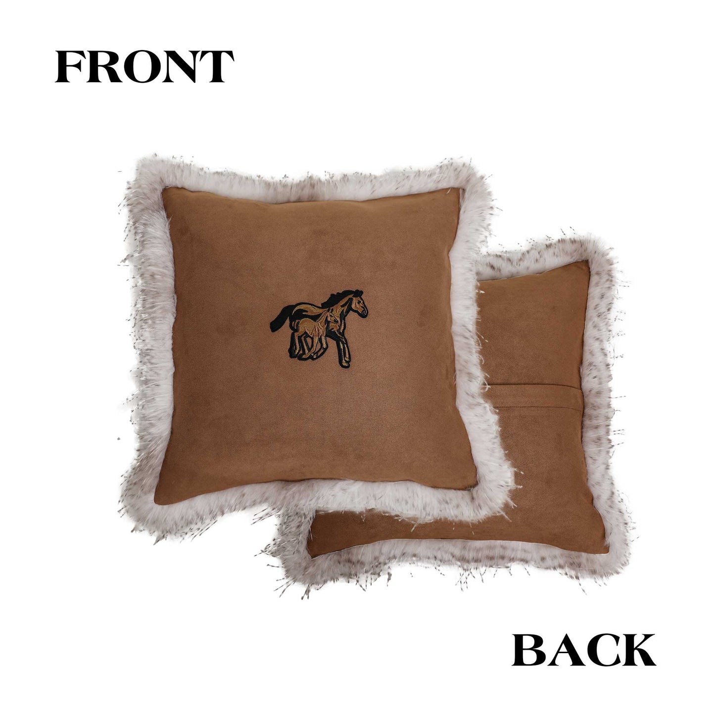 Classic Brown Pillow Cover for Living Room Décor