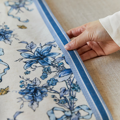 Classic Chinoiserie Chic Floral Table Runner