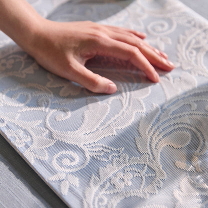 Celeste Table Runner in Soothing Blue