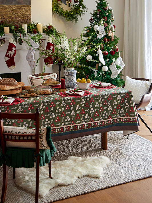 Malorie Holly Berry Tablecloth