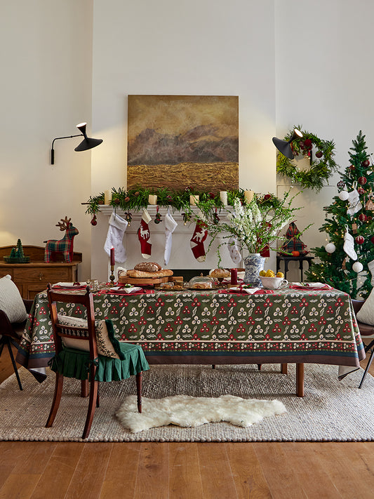 Malorie Holly Berry Tablecloth