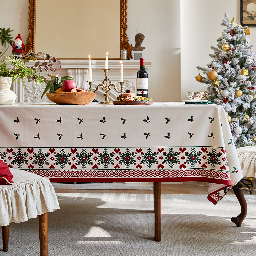 Eira Custom Handmade Christmas Tablecloth