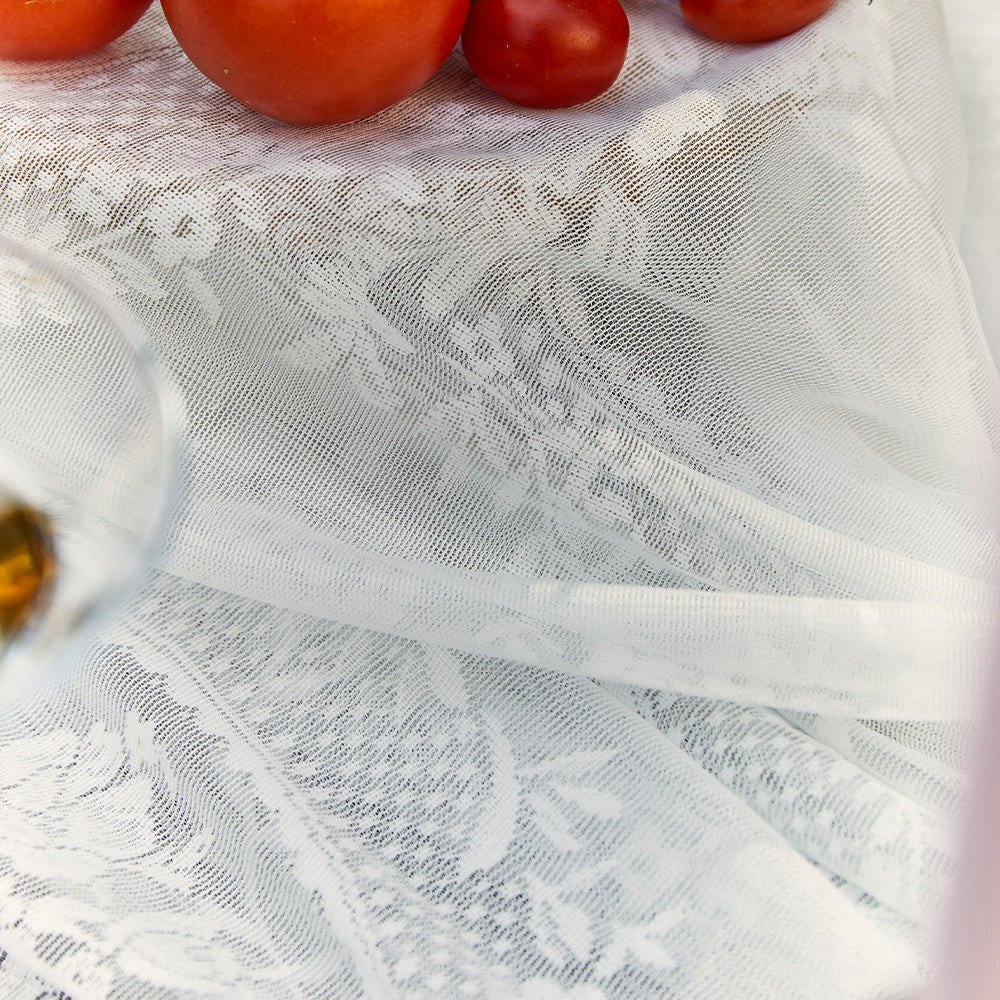 Arabella Graceful Lace Ruffled Wedding Tablecloth