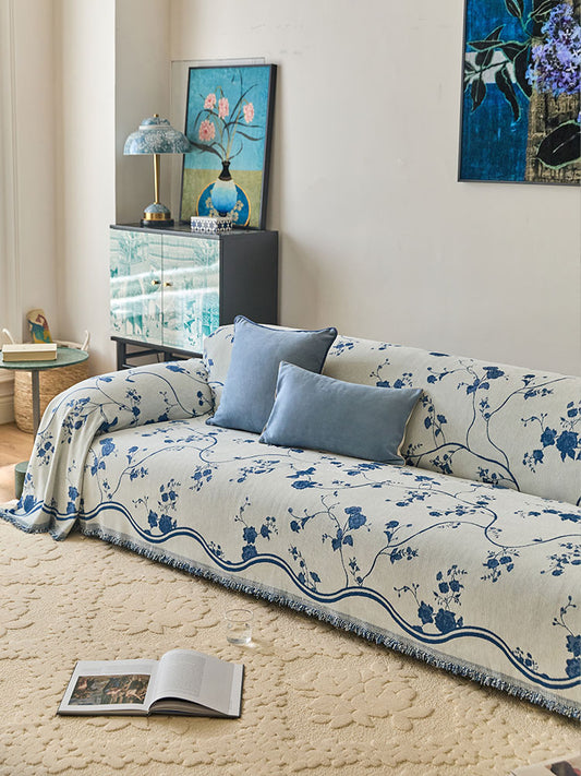 Reversible Floral Bloom Sofa Cover