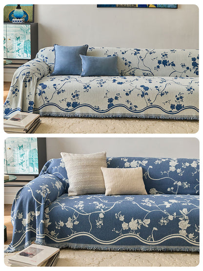 Reversible Floral Bloom Sofa Cover