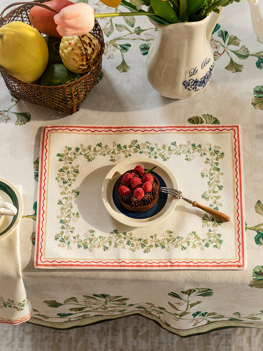 Ginkgo Print Placemat & Napkin