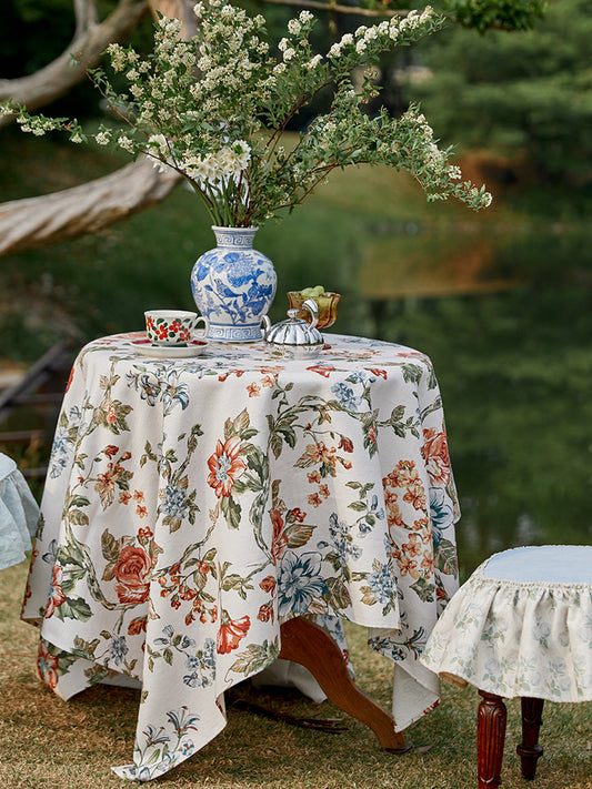 Greta garden Linen Tablecloth