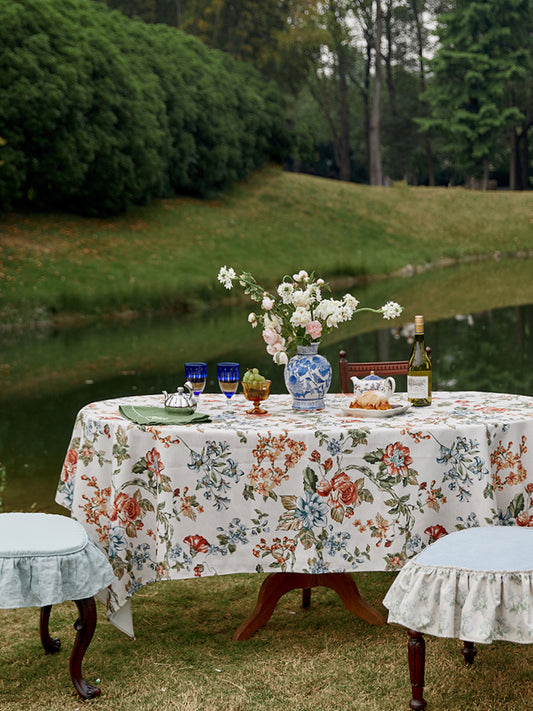 Greta garden Linen Tablecloth