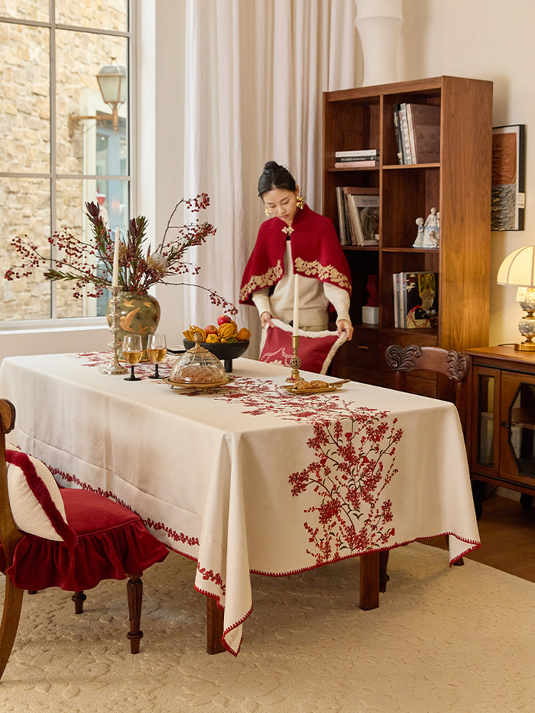 Elegant Floral Charm Tablecloth