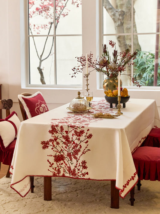 Elegant Floral Charm Tablecloth