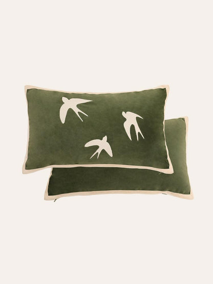 Garden Painting Throw Pillow Cover