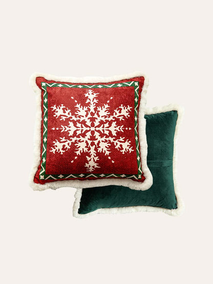 Winter Evergreen Throw Pillow Cover