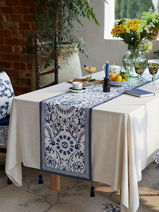 Indigo Grace Table Runner
