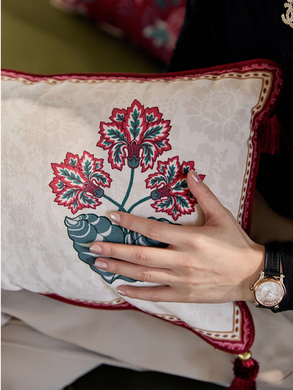 Dream Flos Datura Throw Pillow Cover