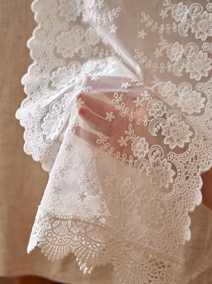 Lace Floral Table Runner