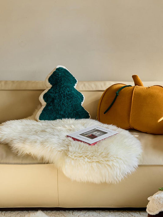 Plush Wool Sofa Cover